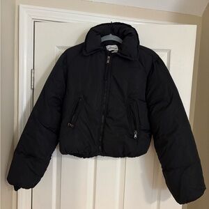 Urban Outfitters Black Puffer Coat
